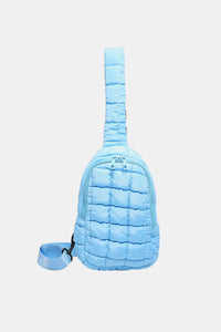 Quilted Nylon Crossbody  Bag  (multiple color options)