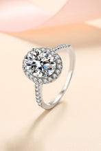 Load image into Gallery viewer, 2 Carat Moissanite 925 Sterling Silver Halo Ring
