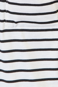 Striped Open Front Longline Cardigan