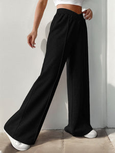 Elastic Waist Wide Leg Pants (multiple color options)