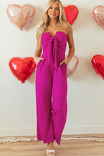 Load image into Gallery viewer, Tied Tube Wide Leg Jumpsuit
