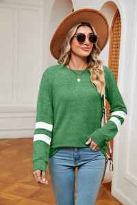 Round Neck Long Sleeve Top (multiple color options)