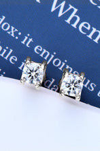 Load image into Gallery viewer, Moissanite 925 Sterling Silver Stud Earrings (rose gold or silver)
