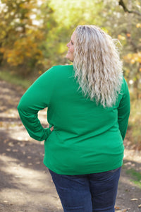 Leah Long Sleeve Top - Green