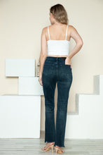 Load image into Gallery viewer, Judy Blue Button Fly Hem Destroy Straight Jeans
