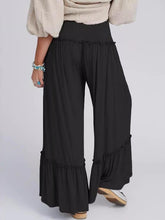 Load image into Gallery viewer, Full Size Frill Wide Leg Pants
