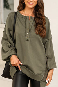 Exposed Seam Long Sleeve Sweatshirt (multiple color options)