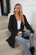 Load image into Gallery viewer, Pocketed Open Front Long Sleeve Cardigan (multiple color options)
