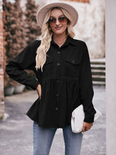 Load image into Gallery viewer, Mandy Collared Neck Long Sleeve Shirt  (multiple color options)
