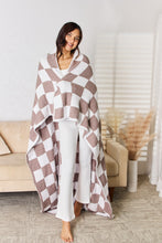 Load image into Gallery viewer, Checkered Decorative Throw Blanket (multiple color options)
