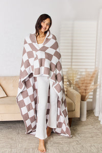 Checkered Decorative Throw Blanket (multiple color options)