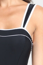Load image into Gallery viewer, Contrast Trim Wide Strap One-Piece Swimwear (multiple color options_
