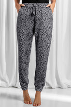 Load image into Gallery viewer, Leopard Drawstring Pocketed Pants (multiple color options)
