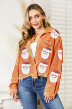 Load image into Gallery viewer, Santa Sequin Raw Hem Jacket (multiple color options)
