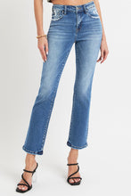 Load image into Gallery viewer, RISEN Mid Rise Ankle Straight Jeans with Pockets
