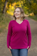 Load image into Gallery viewer, Leah Long Sleeve Top - Magenta
