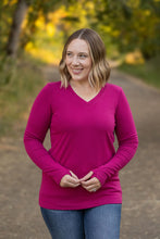 Load image into Gallery viewer, Leah Long Sleeve Top - Magenta
