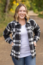 Load image into Gallery viewer, Norah Plaid Shacket - Classic Black and White
