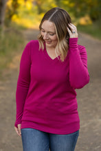 Load image into Gallery viewer, Leah Long Sleeve Top - Magenta
