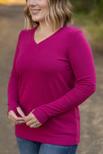 Load image into Gallery viewer, Leah Long Sleeve Top - Magenta
