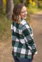 Load image into Gallery viewer, Norah Plaid Shacket - Evergreen and White
