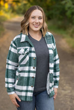 Load image into Gallery viewer, Norah Plaid Shacket - Classic Green and Grey Mix
