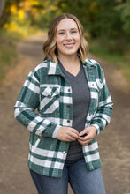 Load image into Gallery viewer, Norah Plaid Shacket - Classic Green and Grey Mix
