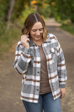 Load image into Gallery viewer, Norah Plaid Shacket - Grey and Tan
