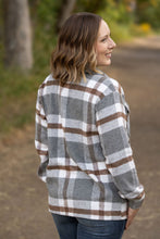 Load image into Gallery viewer, Norah Plaid Shacket - Grey and Tan
