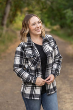 Load image into Gallery viewer, Norah Plaid Shacket - White and Black
