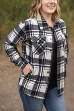 Load image into Gallery viewer, Norah Plaid Shacket - White and Black
