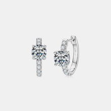 Load image into Gallery viewer, 2.36 Carat Moissanite Zircon 925 Sterling Silver Hoop Earrings (gold or silver)
