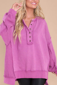 Exposed Seam Long Sleeve Sweatshirt (multiple color options)