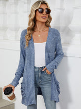 Load image into Gallery viewer, Pocketed Open Front Long Sleeve Cardigan (multiple color options)
