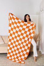 Load image into Gallery viewer, Checkered Decorative Throw Blanket (multiple color options)
