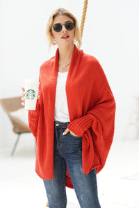 Open Front Batwing Sleeve Cardigan (multiple color options)