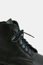 Load image into Gallery viewer, Faux Leather Lace-Up Boots with Side Zipper
