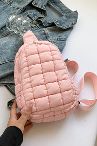 Quilted Nylon Crossbody  Bag  (multiple color options)