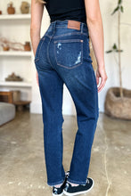 Load image into Gallery viewer, Judy Blue High Waist Rigid Magic Heavy Destroy Straight Jeans
