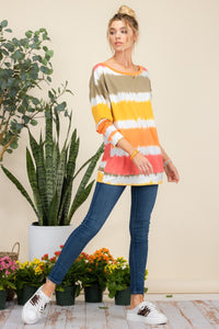 Striped Long Sleeve Top