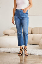 Load image into Gallery viewer, RFM &quot;Mini Mia&quot; Tummy Control High Waist Cropped Wide Leg Jeans
