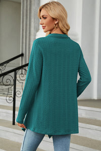 Open Front Long Sleeve Cardigan (multiple color options)