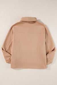 Drawstring Turtleneck Long Sleeve Sweatshirt (2 color options)