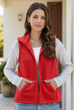 Load image into Gallery viewer, Zip Up Vest Coat with Pockets (multiple color options)
