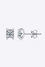 Load image into Gallery viewer, Moissanite 925 Sterling Silver Stud Earrings (rose gold or silver)
