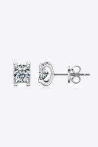 Moissanite 925 Sterling Silver Stud Earrings (rose gold or silver)