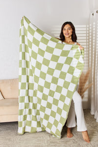 Checkered Decorative Throw Blanket (multiple color options)