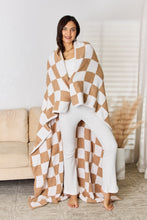 Load image into Gallery viewer, Checkered Decorative Throw Blanket (multiple color options)
