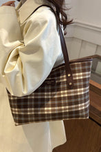 Load image into Gallery viewer, Plaid PU Leather Tote Bag (multiple color options)
