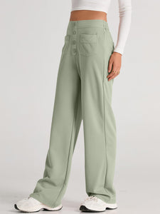 High Waist Wide Leg Pants (multiple color options)